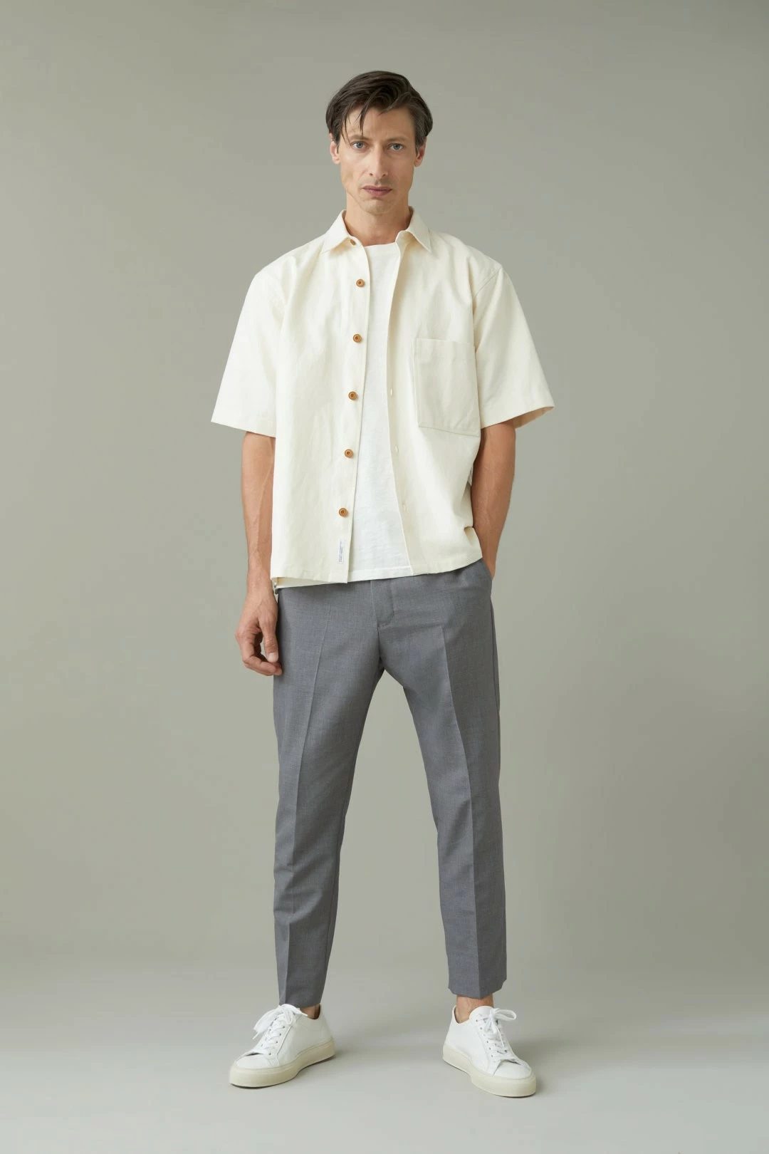 CLOSED Pantalon Atelier Formal - Laine Vierge - Gris Chiné