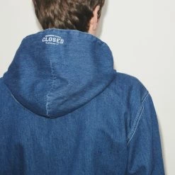 CLOSED Sweat Capuche - Denim Mid-blue