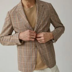 CLOSED Blazer À Carreaux Tissu Italien