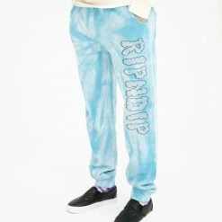 RIP N DIP Sent From Heaven Sweat Pants - Light Blue Spiral Dye