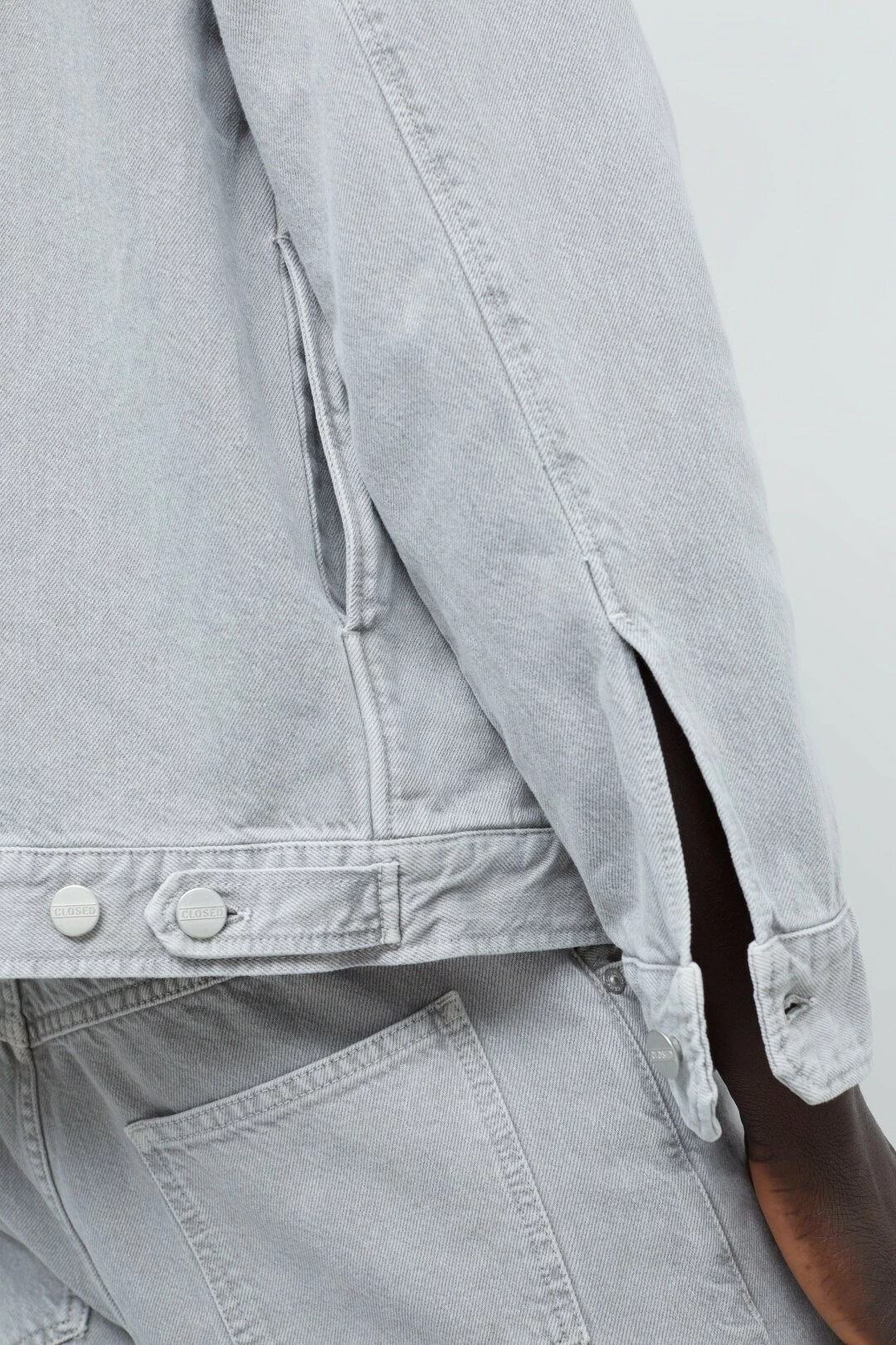 CLOSED Veste Denim Worker - Gris Ciment
