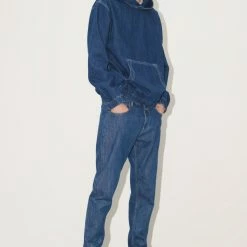 CLOSED Sweat Capuche - Denim Mid-blue