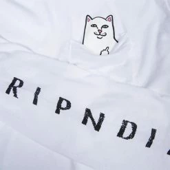 RIP N DIP Lord Nermal L/S Pocket T-Shirt - White