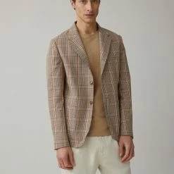 CLOSED Blazer À Carreaux Tissu Italien