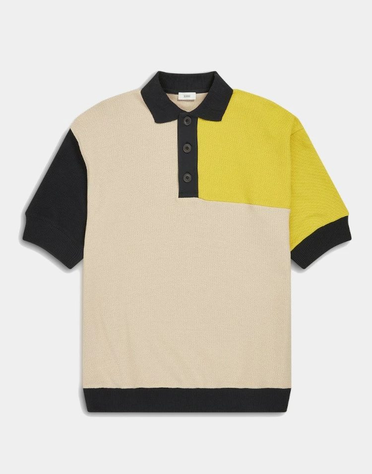 CLOSED Polo Oversize - Block - Stratus Grey & Jaune