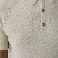 CLOSED Polo Fine Maille Italienne Beige