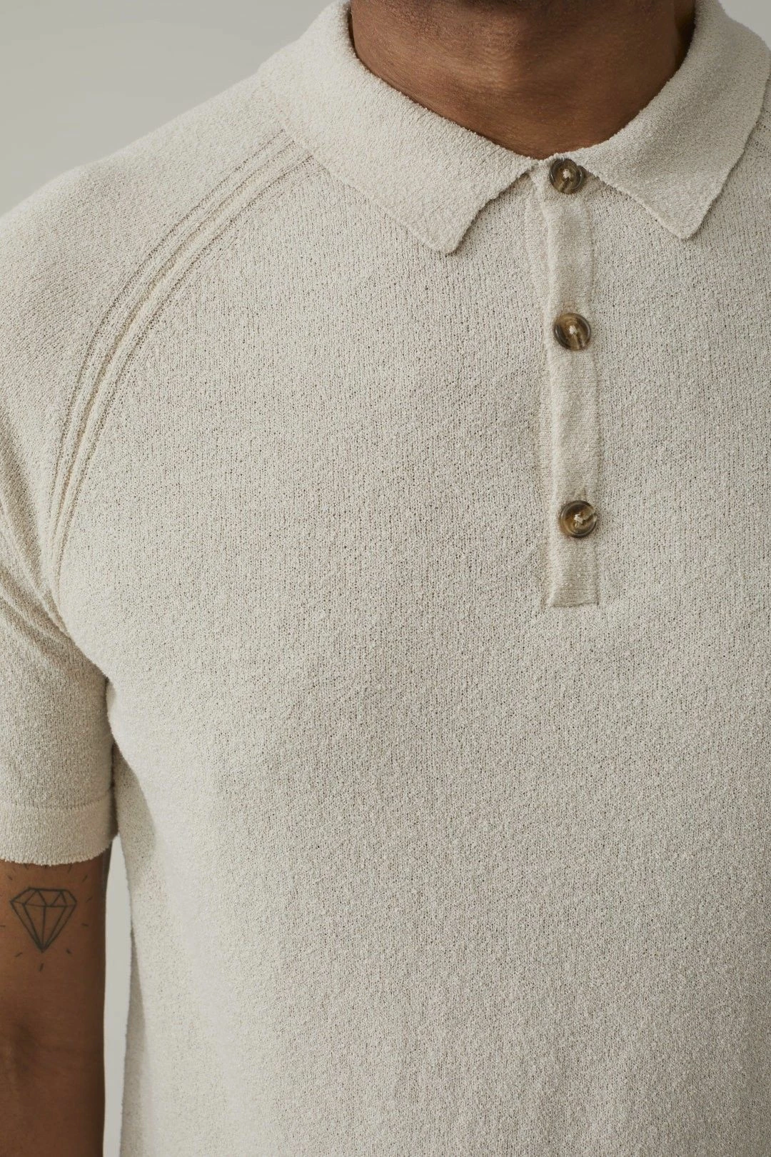 CLOSED Polo Fine Maille Italienne Beige