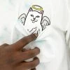RIP N DIP Lord Angel Pocket T-Shirt - Light Blue Lightning Wash