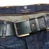 Blue de Genes Piceno Leather Belt - Black