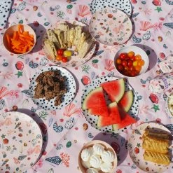 Eleanor Bowmer Shell & Dalmatian Picnic Dinner Plates - Set of 4