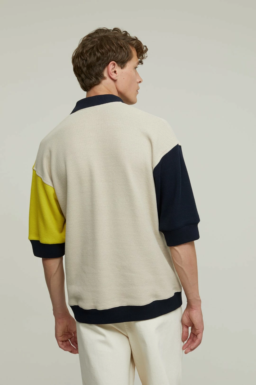 CLOSED Polo Oversize - Block - Stratus Grey & Jaune