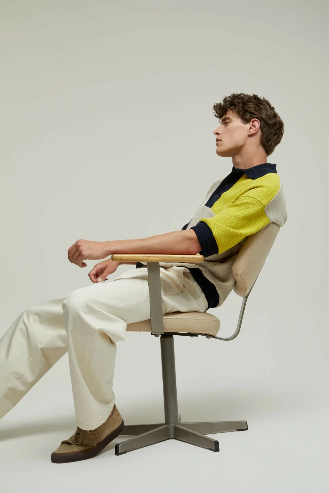 CLOSED Polo Oversize - Block - Stratus Grey & Jaune