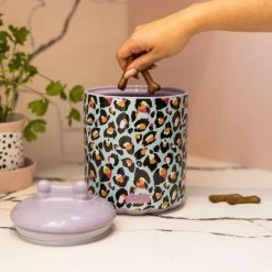 Eleanor Bowmer Leopard Pet Treat Jar
