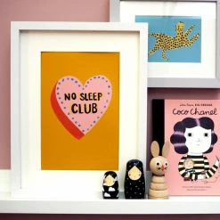 Eleanor Bowmer : No Sleep Club Heart Print