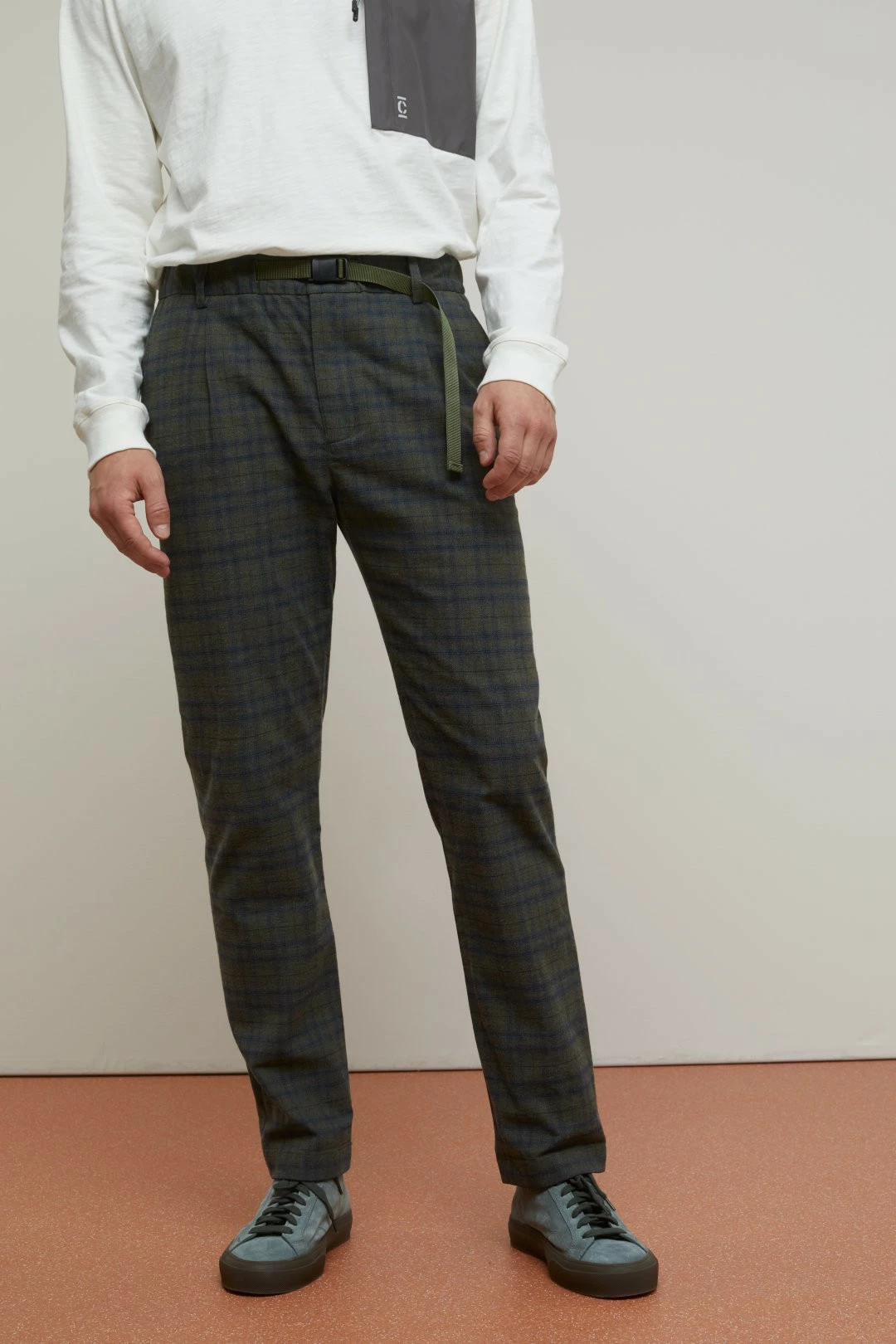 CLOSED Buckle Pant - Relaxed Fit - Carreaux