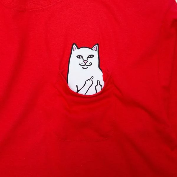RIP N DIP Lord Nermal L S T Shirt Cherry Red