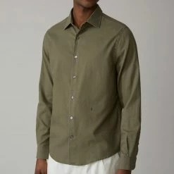 CLOSED Chemise Coton Piqué Soft Kaki