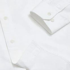 Blue de Genes Vinza Suprima Cotton Oxford White