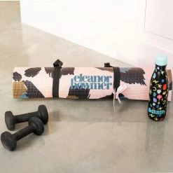 Eleanor Bowmer Pink Leopard Yoga Mat
