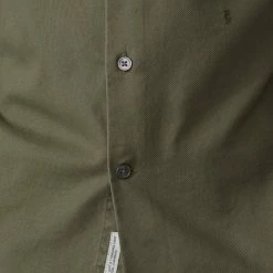 CLOSED Chemise Coton Piqué Soft Kaki