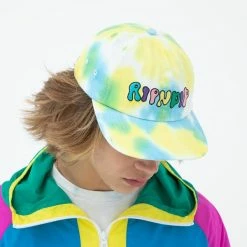 RIP N DIP Boomer Gang Cotton 6 Panel Cap Yellow Blue Tie Dye