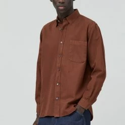 CLOSED Surchemise Formal Army Marron Brazil Nut