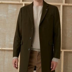 CLOSED Manteau Long En Laine Sea Tangle