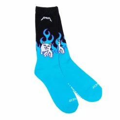 RIP N DIP Welcome To Heck Socks Electric Blue