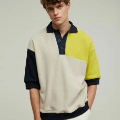 CLOSED Polo Oversize - Block - Stratus Grey & Jaune