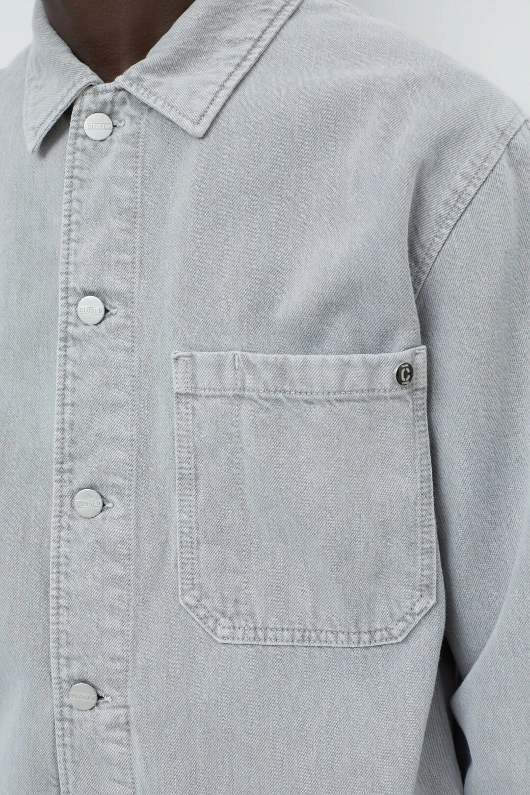 CLOSED Veste Denim Worker - Gris Ciment
