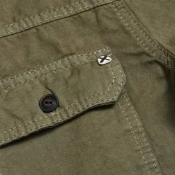 Blue de Genes Folignio Gordian Albiate Overshirt Olive Night