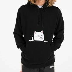 RIP N DIP Peeking Nermal Hoodie Black