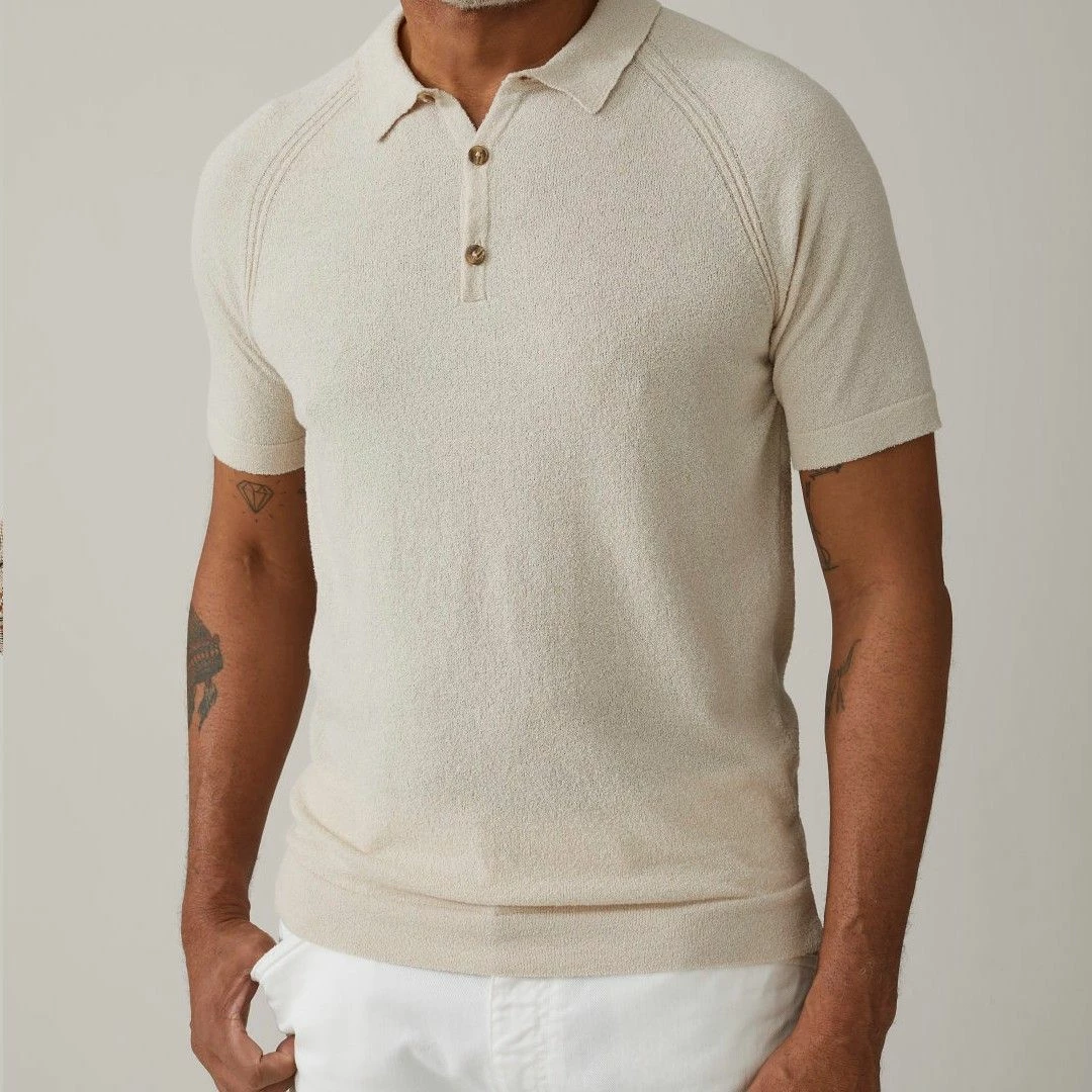 CLOSED Polo Fine Maille Italienne Beige