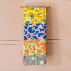 Eleanor Bowmer Multi Coloured Leopard Tea Towel