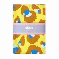Eleanor Bowmer Yellow Leopard Tea Towel