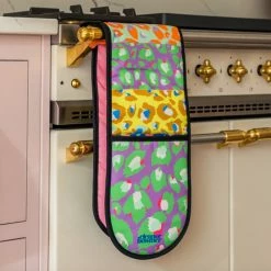 Eleanor Bowmer Leopard Stripe Oven Gloves